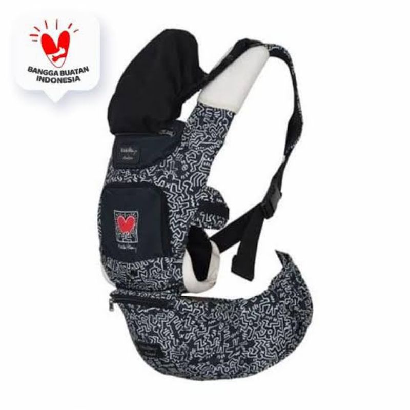 Cocolatte x keith haring hipseat gendongan bayi preloved