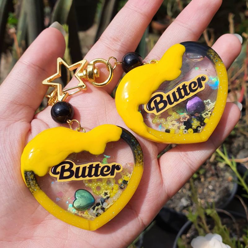BTS BUTTER resin keychain