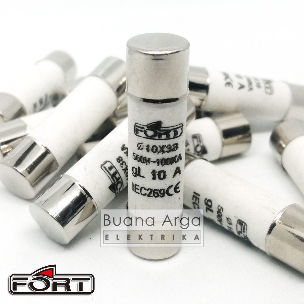 Jual FORT Fuse Link 10 x 38 2A, 4A, 6A, 10A, 16A, 20A, 25A, 32A Shopee Indonesia