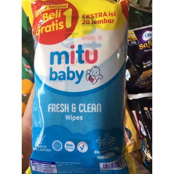 mitu tissue basah biru