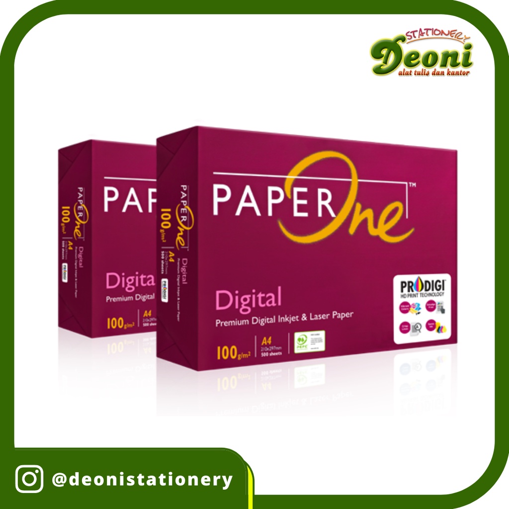 

Kertas PAPERONE A4 100gr (isi 500 lembar)