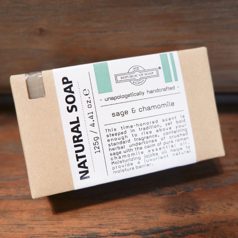 Republic Of Soap - Natural Soap Bar - Sage & Chamomile