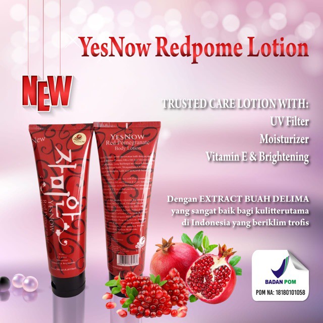 [SYB BPOM] LOTION REDPOME SYB / LOTIONPOMGRANATE