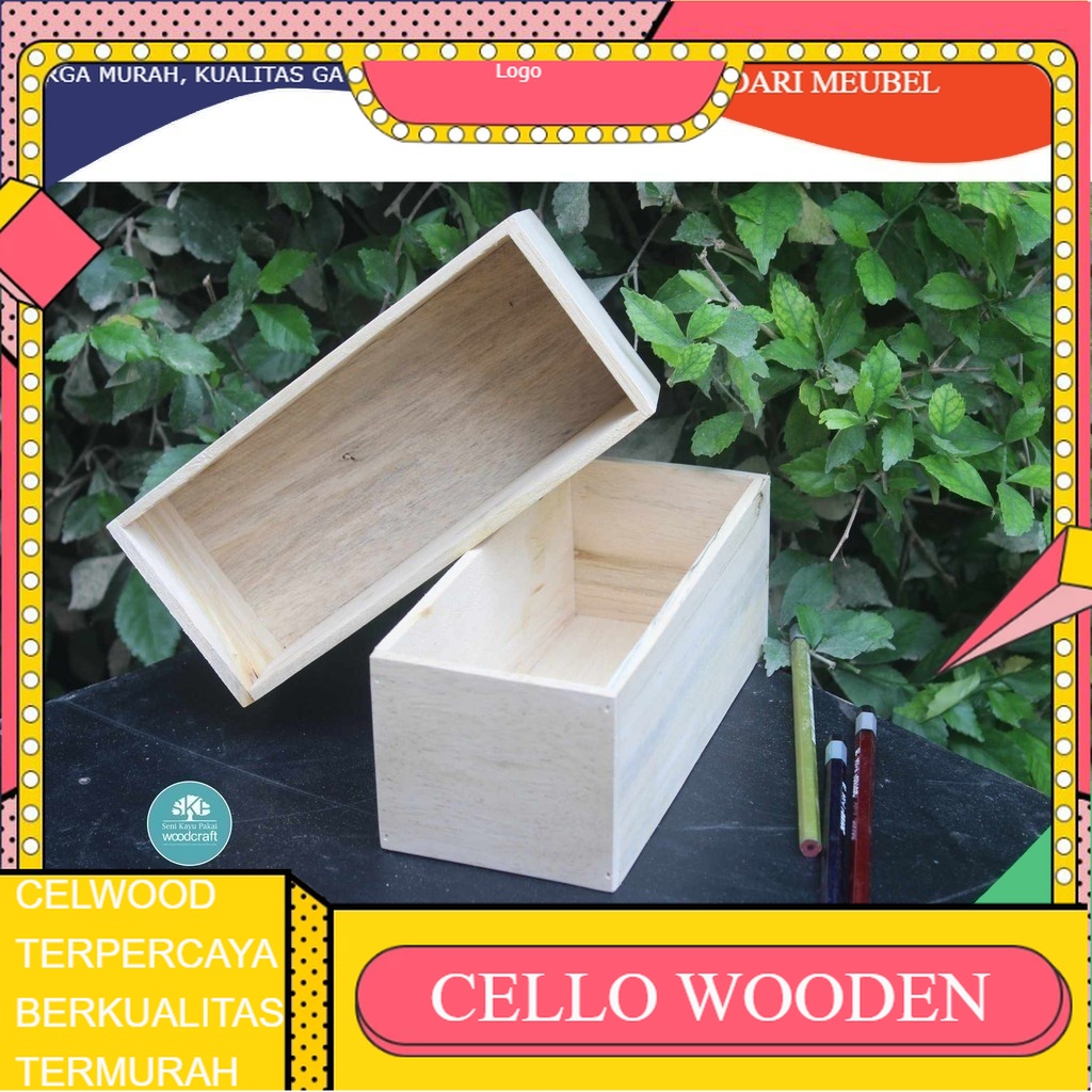 

Kotak Kayu Organizer Wadah Mainan Anak Latihan Lukis Kotak Murah Pakan /wooden/wooden craft