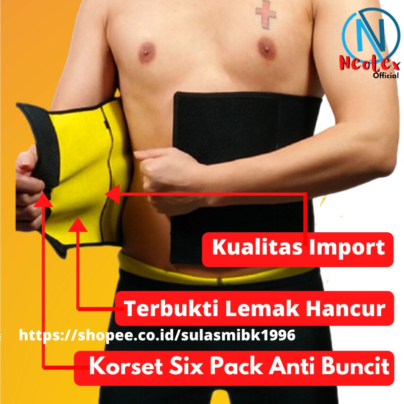 Korset Perut Buncit Corset Pelangsing Korslet Pembakar Lemak Alat Pelangsing Korset Pengecil Perut