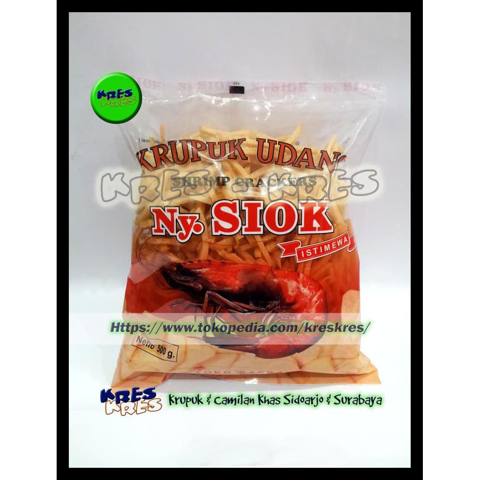 

Krupuk / Kerupuk Udang Stick Ny. Siok Istimewa - 500Gr Terlaris