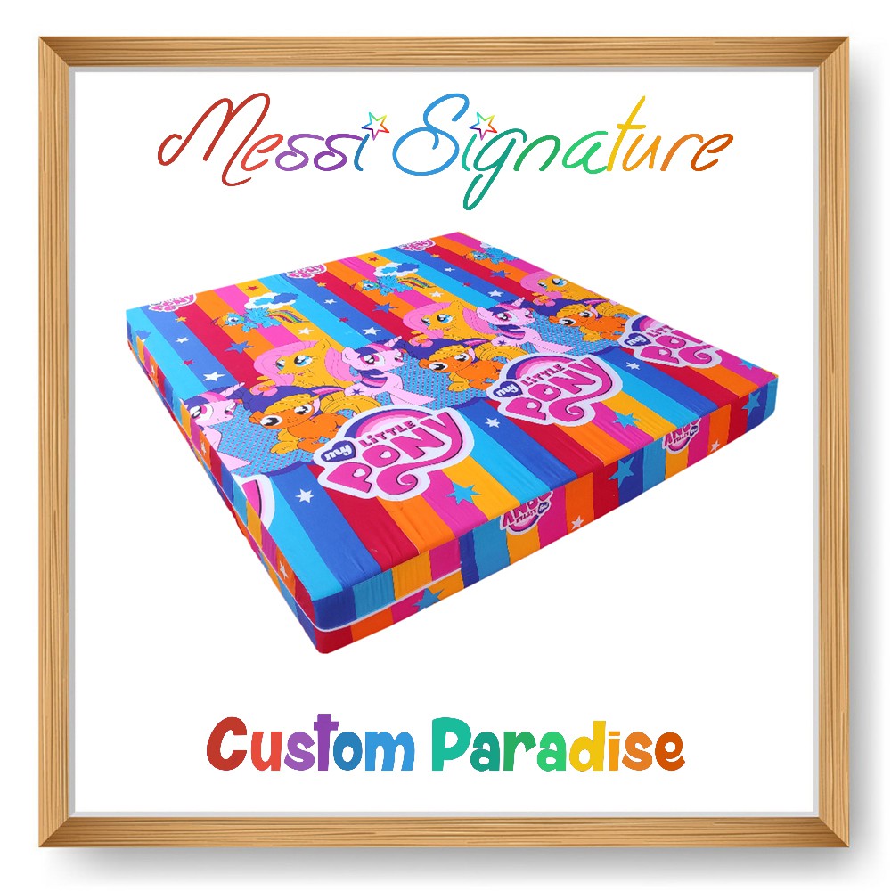 Messi Corner Bungkus Cover Sarung Kasur Spon Busa Resleting My Little Pony Katun Taiwan Combed Ykr