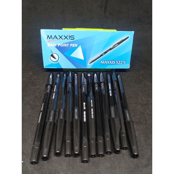 

PULPEN.MAXXIS.BOLPIN.PENA.Hitam.ISI.12.pcs