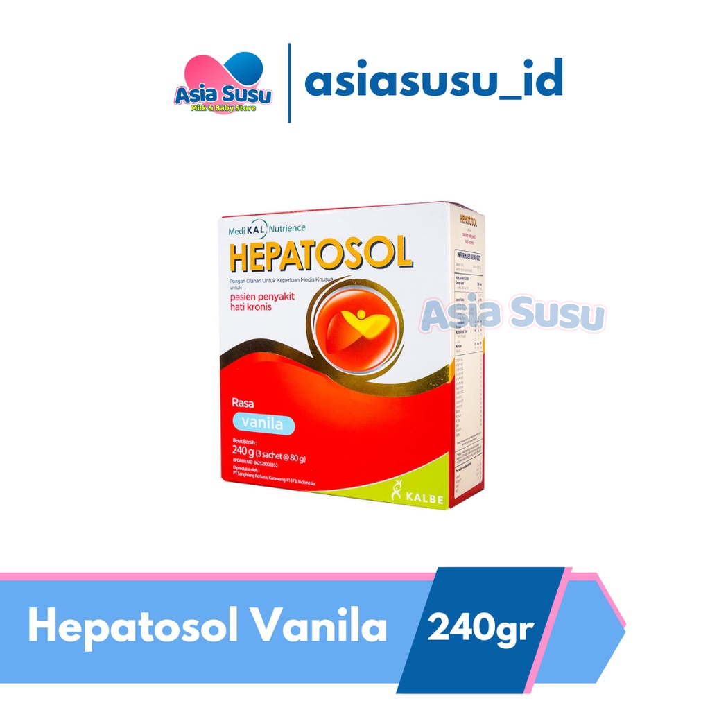 

Hepatosol Vanila / Coklat 240gr (susu penyakit liver hati)