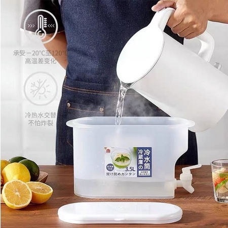 Dispenser Air Minum 3.5 liter Bisa Dibawa Kemana Mana / Dispenser Jus Infused Water / Dispenser Tempat Air Dingin Dispenser Air Mini / Dispenser Box Kontainer Masuk Kulkas