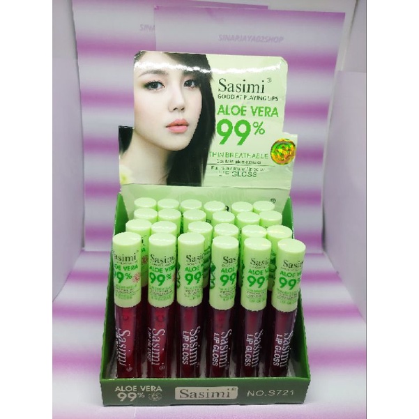 (harga 1box isi 24) LIP TINT SASIMI ALOEVERA SERIE S721 SASIMI ALOE