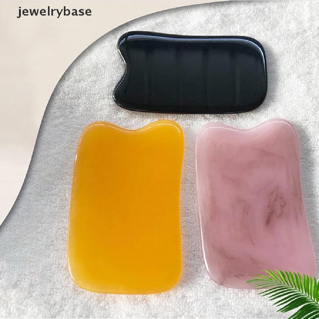 (jewelrybase) Alat Pijat Gua Sha Bahan Beeswax Untuk Wajah