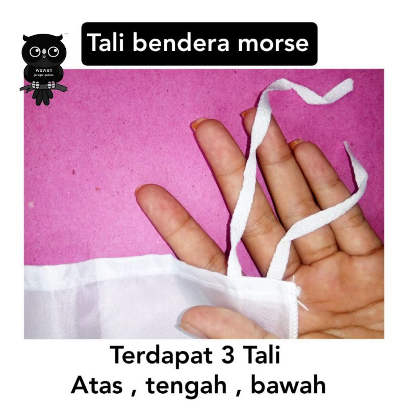 BENDERA MORSE PRAMUKA, BENDERA MORSE, ATRIBUT PRAMUKA