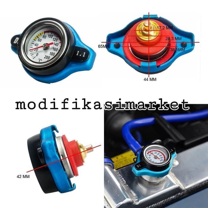 radiator cap d1 spec 1.1 tutup radiator universal