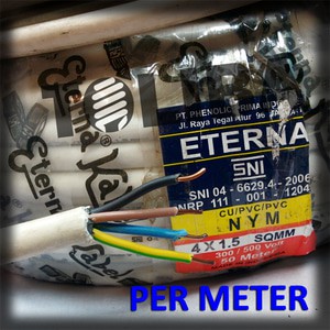 kabel eterna nym 4x1.5 4x1,5 kabel kawat isi 4 / kabel meter SNI