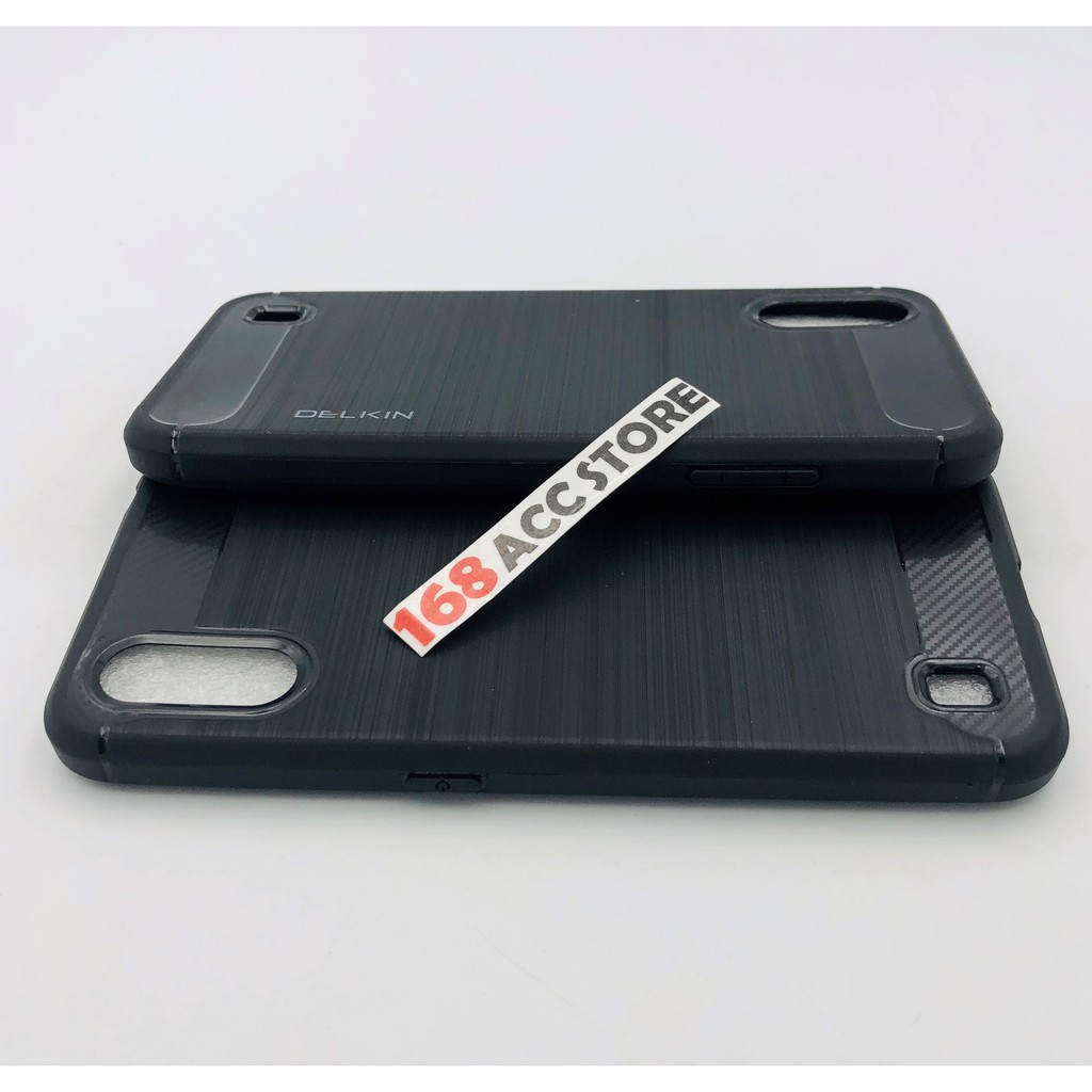 SILIKON SAMSUNG A01 DELKIN KARBON - SOFT CASE SAMSUNG A01