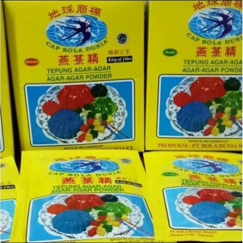 

Tepung Agar Agar Powder Cap Bola Dunia Grosir Eceran Termurah Bandung
