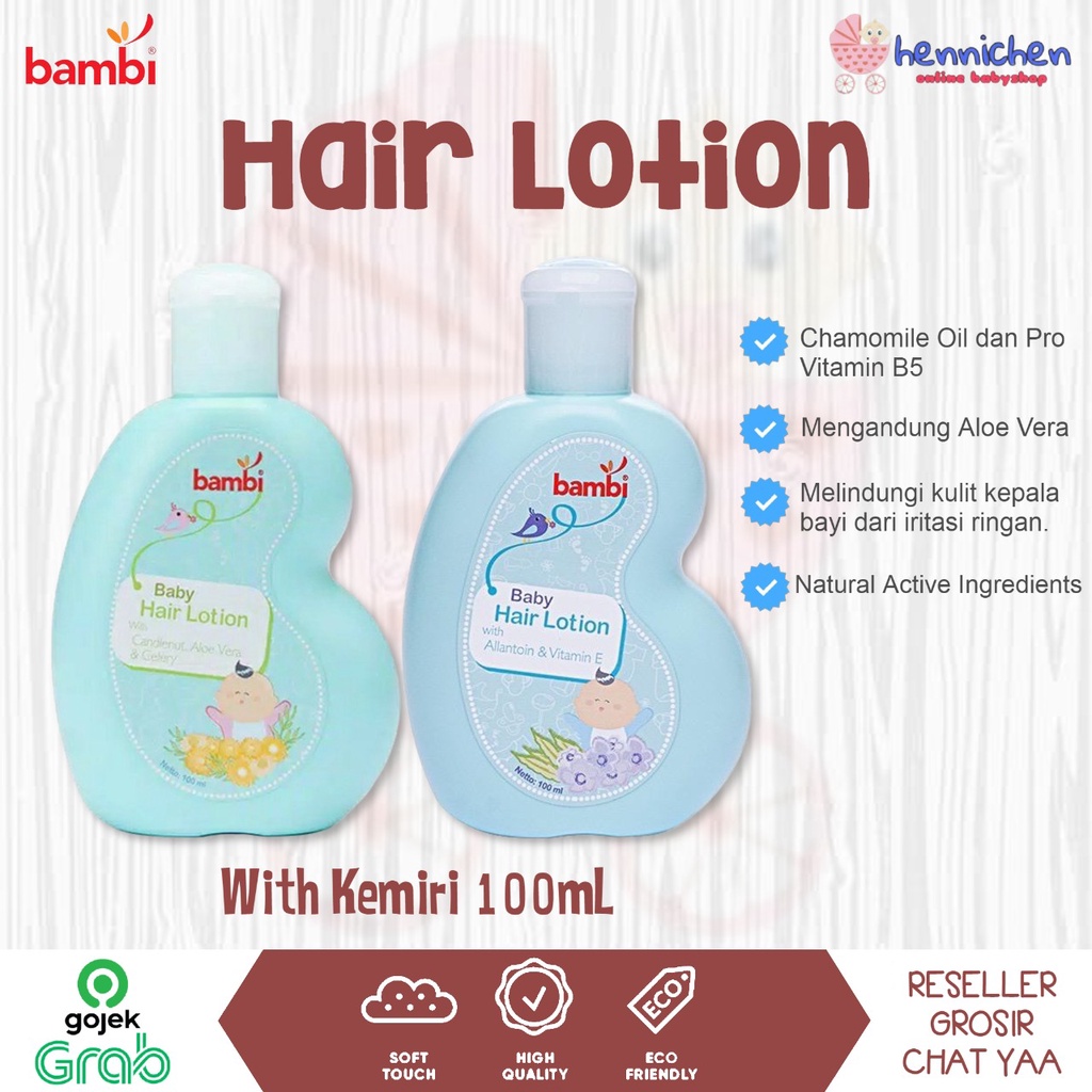 Bambi Baby Hair Lotion With Kemiri 100 ml