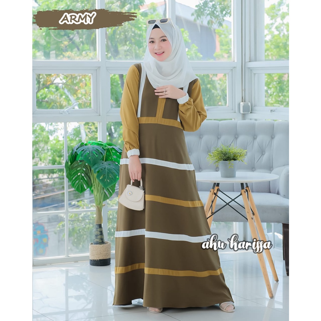 Dress AJRINA by aku karissa vintage estetik itycrepe gamis busana muslim baju wanita terkini model terbaru vintage skandanavian