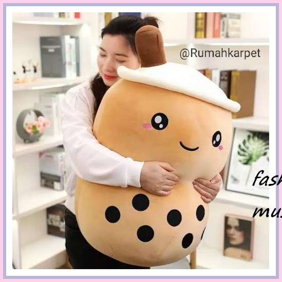 Boneka Gurita Bolak Balik Jumbo Murah Bahan Halus Dan Lembut Kualitas  Standar Sni Boneka Boba Milk 