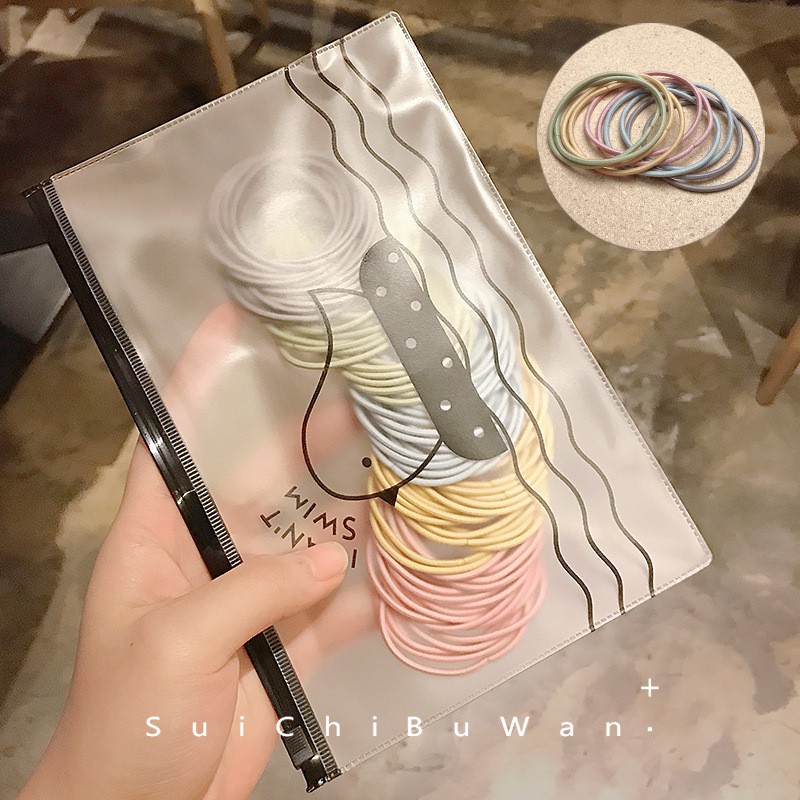 KARET LAMBUT ELASTIS ISI 100PCS | IKAT RAMBUT MURAH