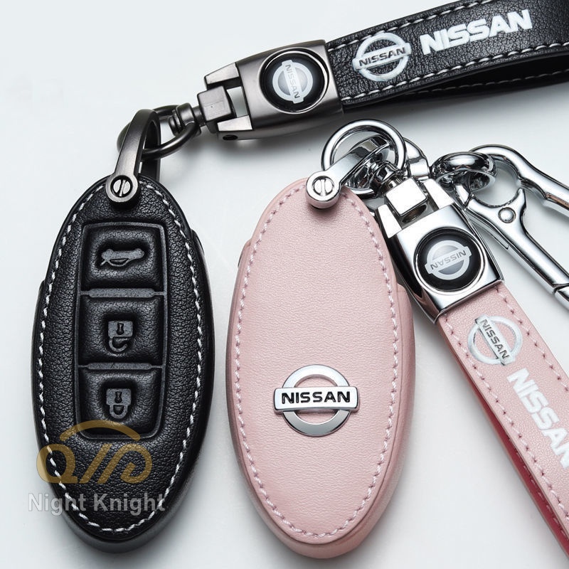 NEW high quality Leather Car Key Case Protection Cover For Nissan Almera Grand Livina Sentra Navara Frontier Latio X-Trail Serena NV200 NV350