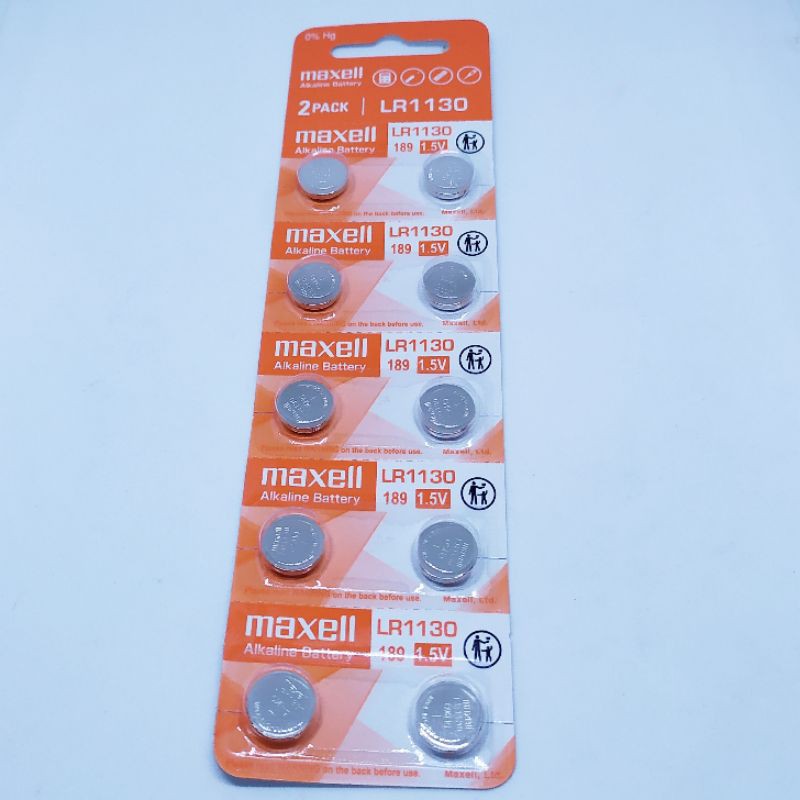 Baterai MAXELL LR1130 AG10 189 390 LR1131 Original