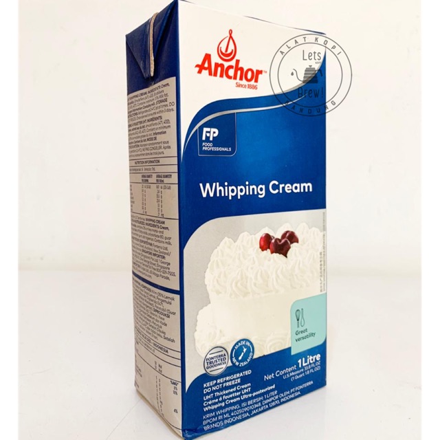 

Anchor Whipping cream 1000ml premium whipping cream