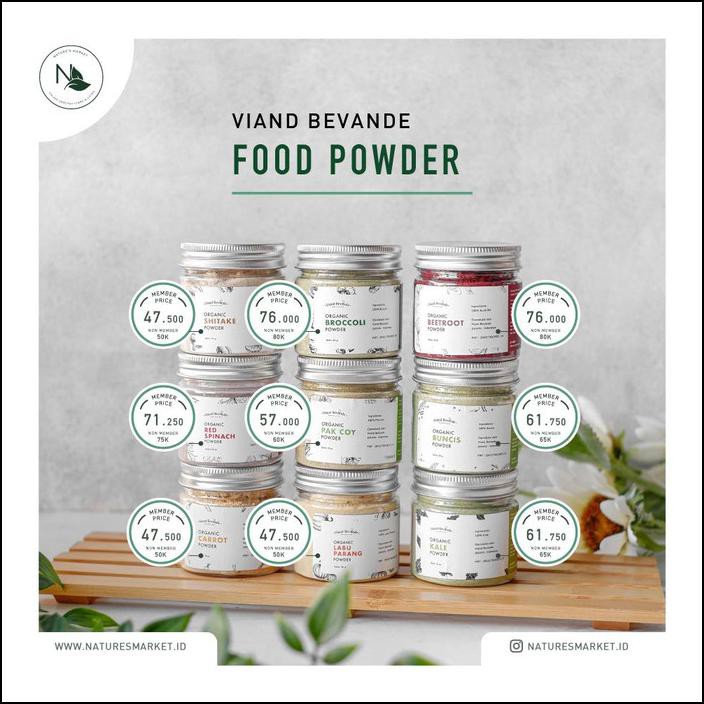 

Promo Terbatas - Viand Bevande Food Powder Red Spinach 50Gr