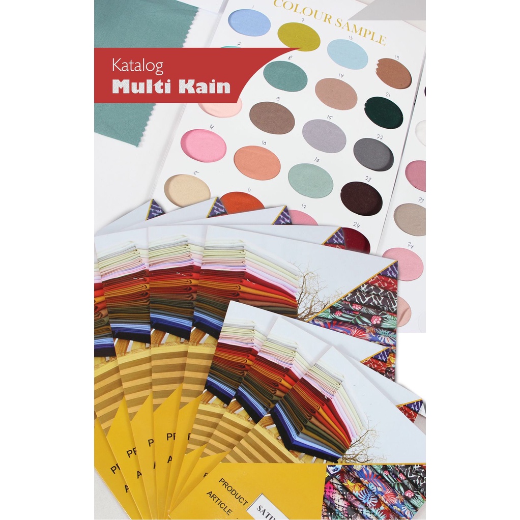 Jual Multi Kain Buku Sample Contoh Catalog Katalok Katalog Warna