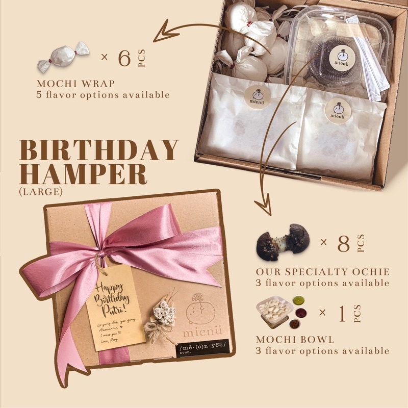 

Birthday Hamper (large) by mienu / Parsel Ulang Tahun / Bingkisan Hadiah Ultah