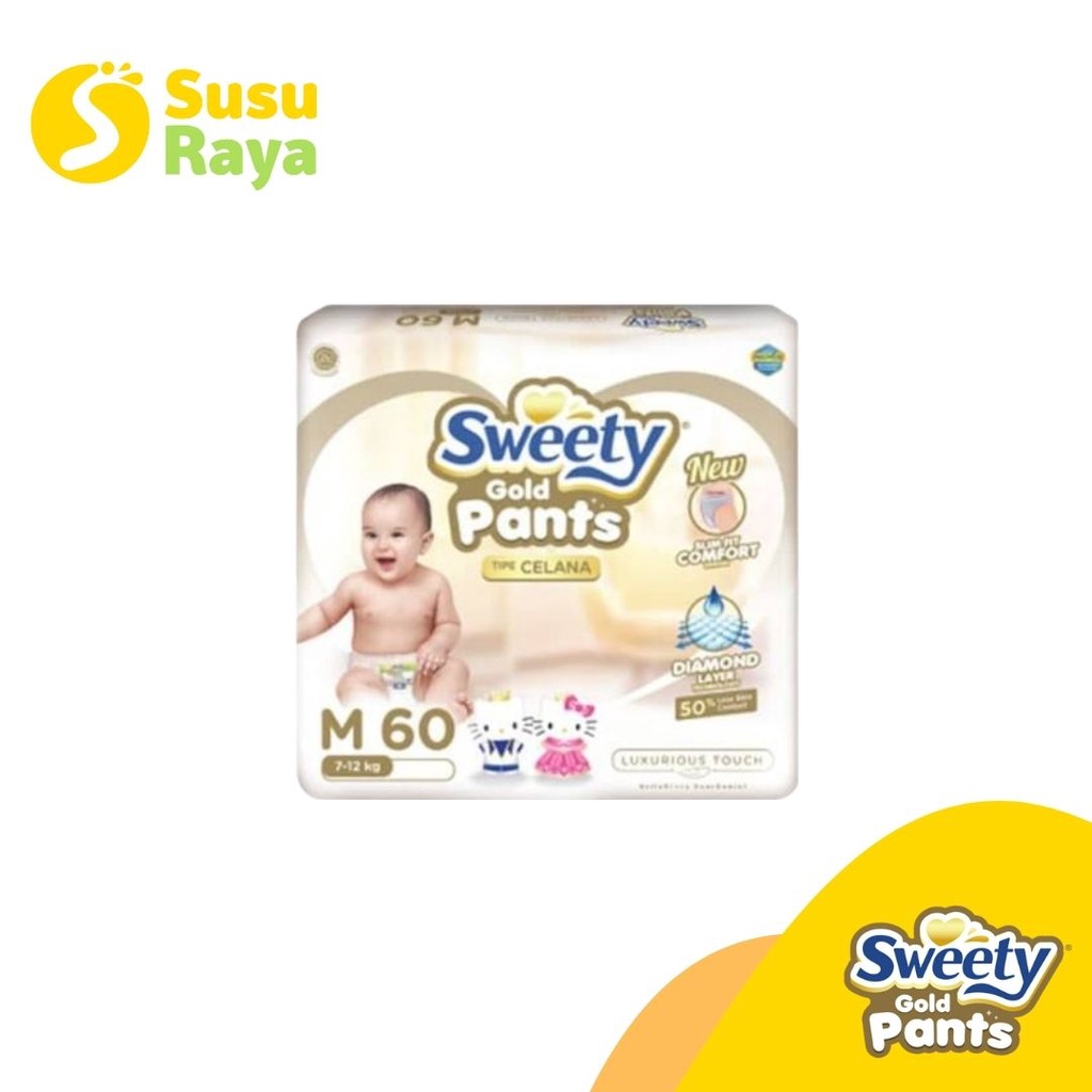 SWEETY GOLD PANTS S66/M60/L54/XL44/XXL36L
