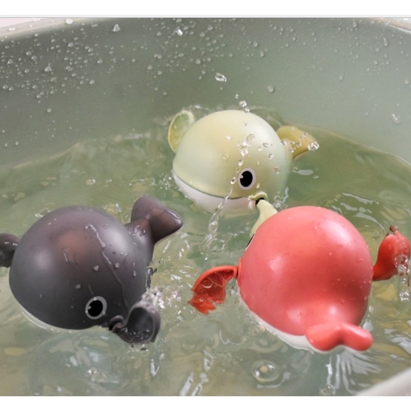 Mainan Mandi Anak bayi kura kura ikan katak bebek bergerak di air-New Lumba