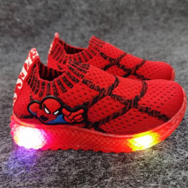 2022 Yang baru sepatu lampu kaos kaki menyenangkan Kartun sepatu anak led