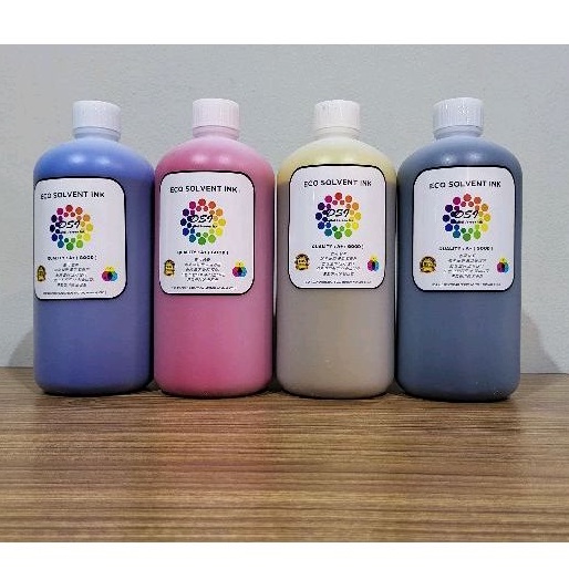 tinta eco solvent ecosolvent ink bagus literan head xp600  dx5 4720 i3200 large digital print