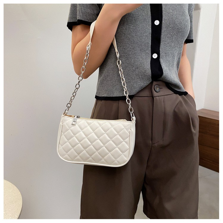 AND COD Tas Selempang Fashion Wanita Tas Bahu Bahan Kulit Sintetis Dengan Tali Rantai Tas Cewek T215