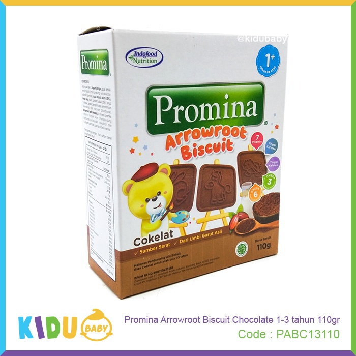 Promina Arrowroot Biscuit Keju Susu 1-3 tahun 110gr Biskuit Bayi Cemilan Bayi Makanan Bayi Kidu Baby