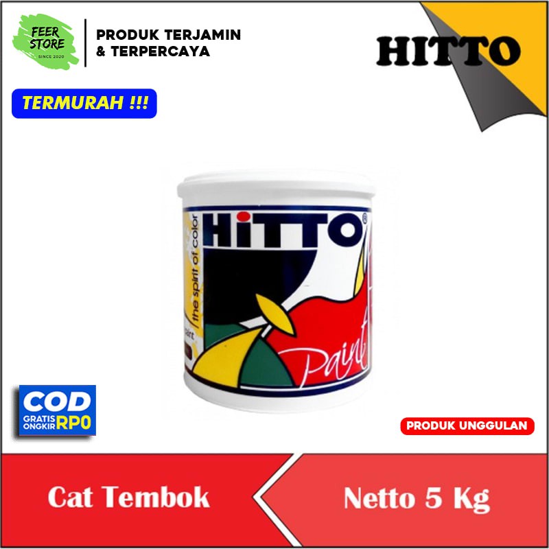 Cat Tembok Interior 5 Kg Untuk Plafon Gipsum Asbes Triplek Warna Putih
