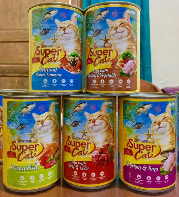 Super cat pakan basah kucing 400 gram