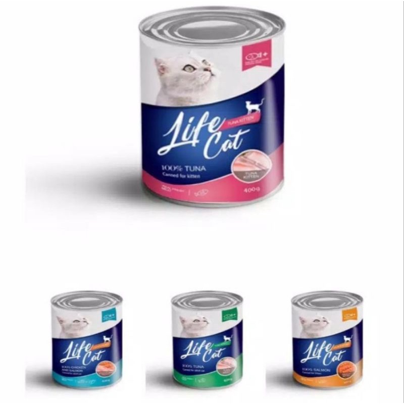 Makanan kucing kaleng LIFE CAT kaleng 400gr life cat wetfood 400gr