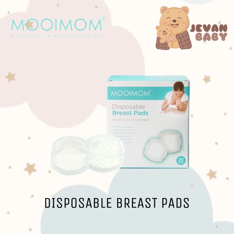 Mooimom Disposable Breast Pads 3D Penyerap ASI (30pcs)