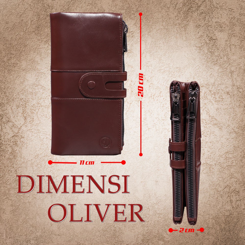 Dompet Wanita Dompet Kulit Asli Dompet Panjang Women Wallet Oliver F016