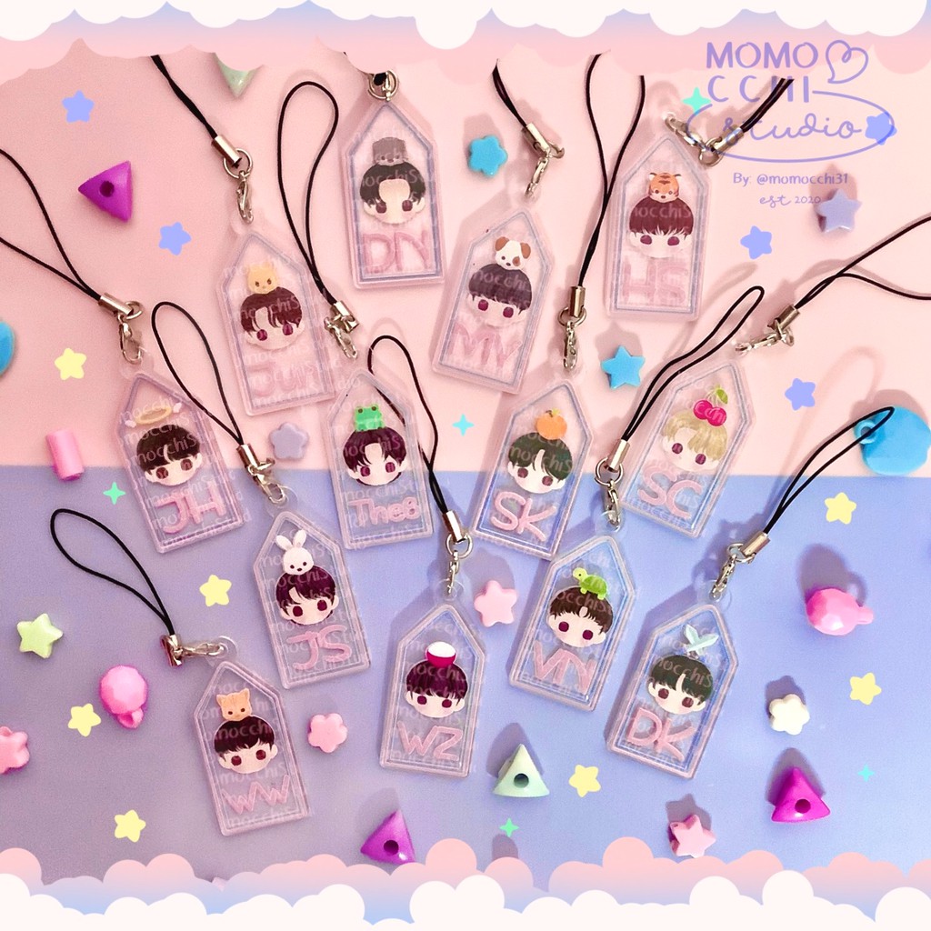 Seventeen Tag Phone Charm - Gantungan HP Seventeen