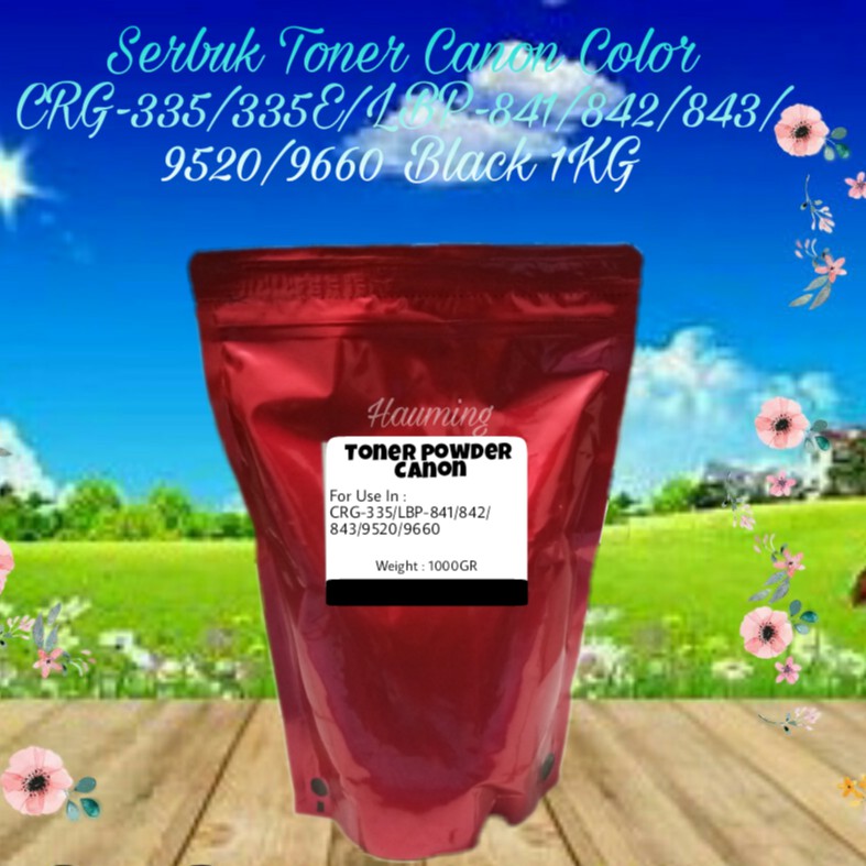 Serbuk Toner Canon CRG-335 335E LBP-841 841CDN 842 842C 843 843Ci 843CX 9520C 9660C Black 1kg