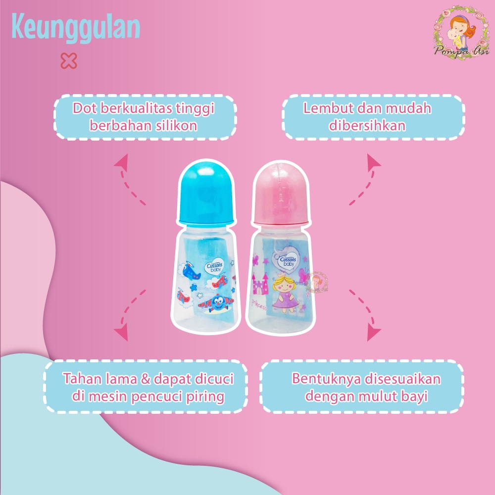 Botol Susu Bayi Cussons Murah Perlengkapan Baby New Born Tahan Panas Tidak Berbau By Mallpompaasi