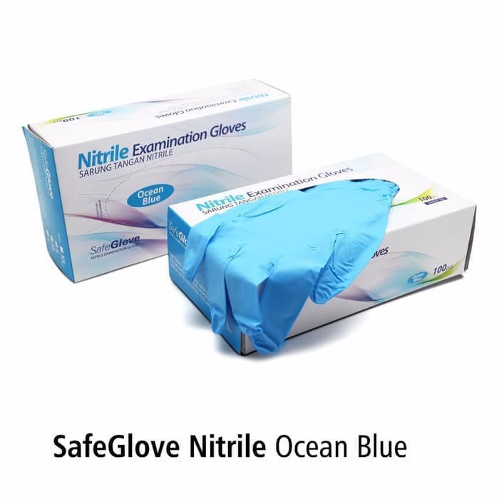 SARUNG TANGAN NITRILE .  HANDSCOON NITRIL . SARUNG TANGAN TANPA BEDAK . NON ALERGI . HAND GLOVE GLOVES