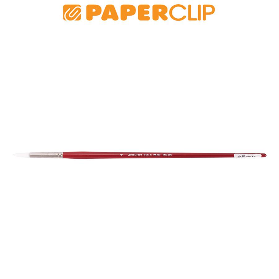 

KUAS ARTEMEDIA RED WHITE TAKLON ROUND NO.4 950R-4