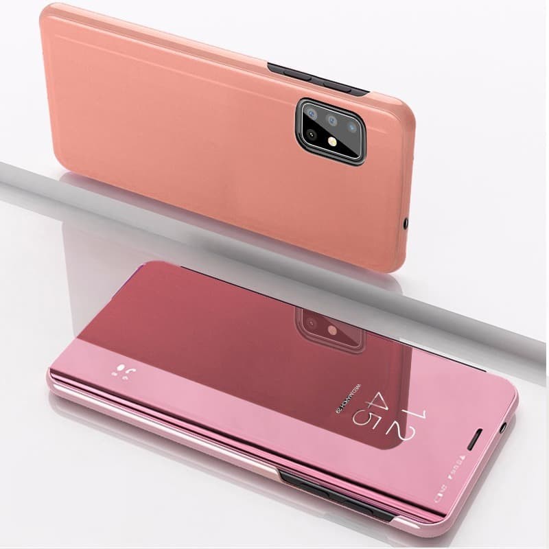 Flip Case Samsung A51/A71/A91 Clear View Standing Mirror Cover