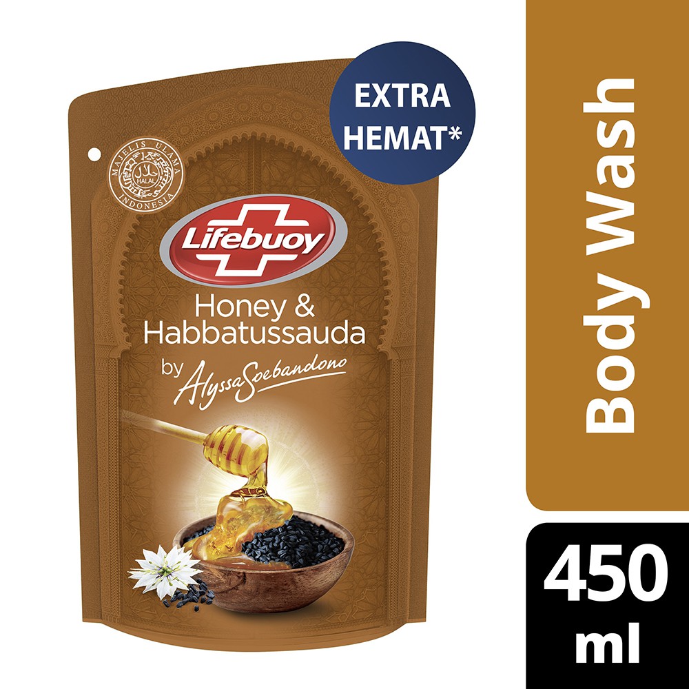 Lifebuoy Sabun Cair Honey &amp; Habbatussauda 450ML