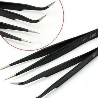 Pinset Black pinset eyelash extension pinset bulumata